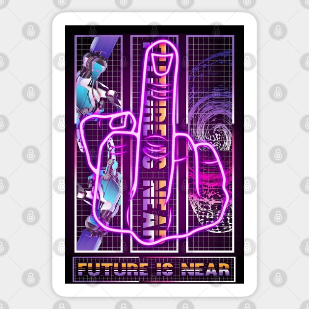 Future Is Near Sticker by MARK ASHKENAZI